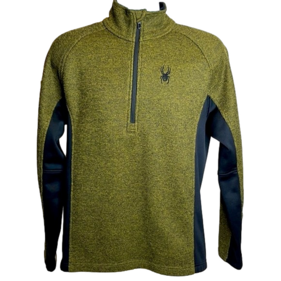 𝅺spyder mens Outbound 1/4 zip pullover shirt, size medium, good condition - Picture 1 of 8